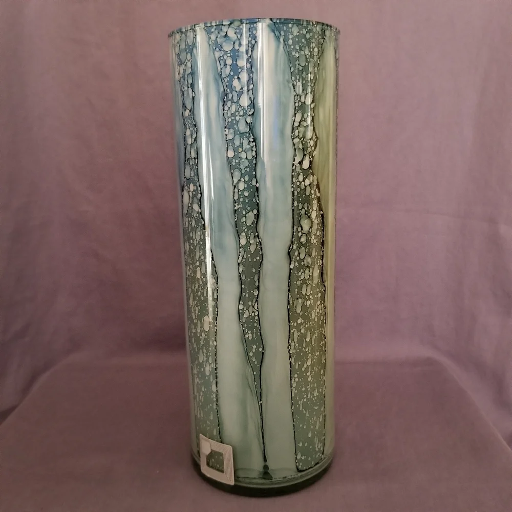 Dolce Vita by Franco Italian Art Glass Vase 9.75” Handmade NWT
